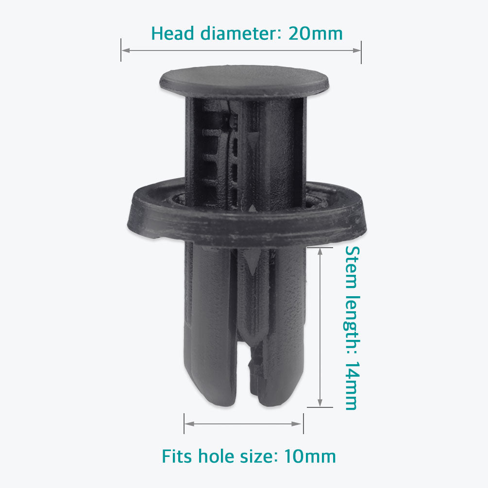 50 Pcs Bumper & Wheel Well Liner Clips for Honda & Acura 91505-TM8-003 - Lantee Online Store