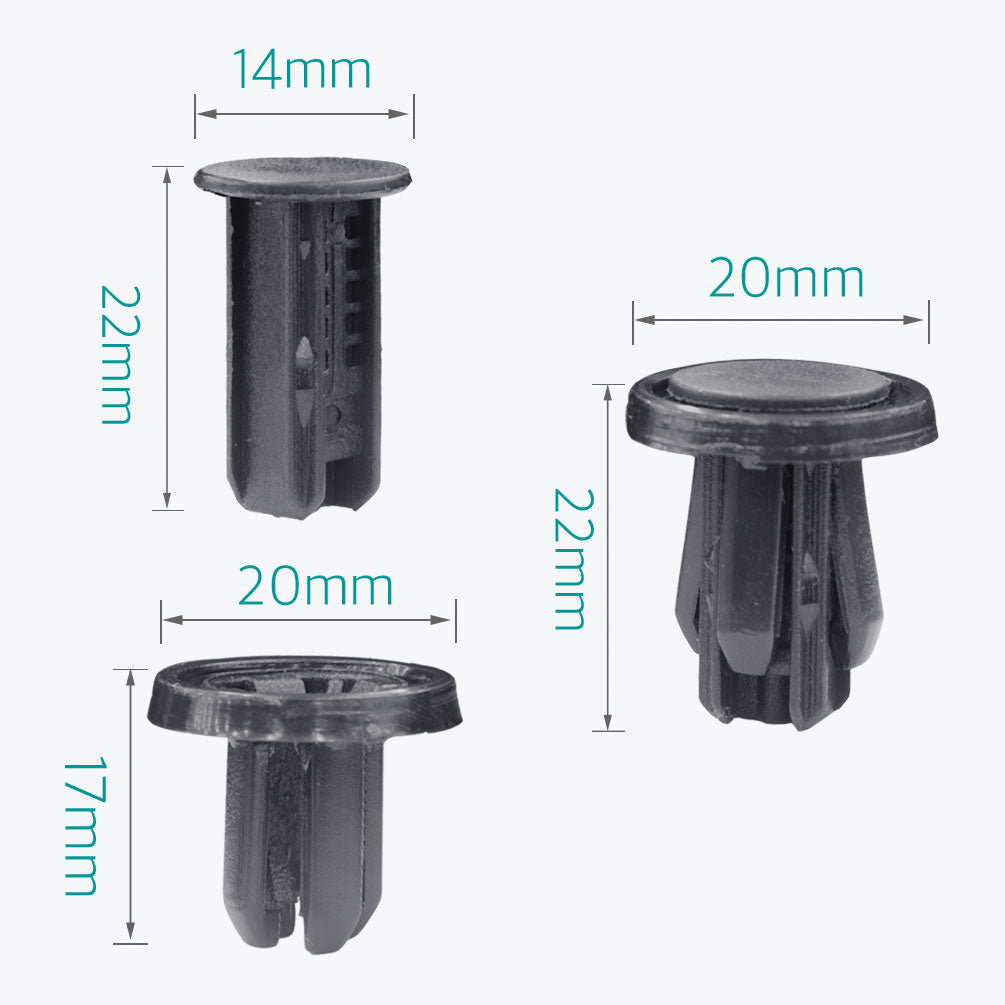50 Pcs Bumper & Wheel Well Liner Clips for Honda & Acura 91505-TM8-003 - Lantee Online Store