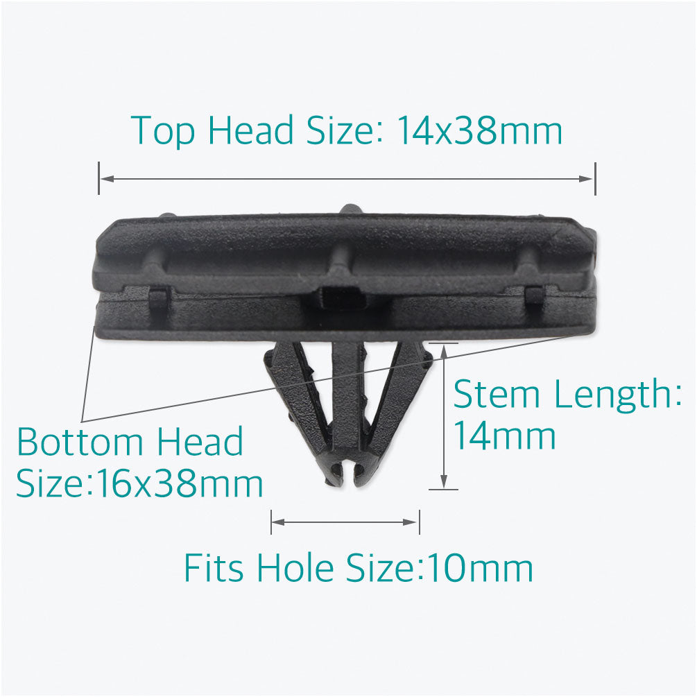 Lantee 100 Pcs Fender Flare Rocker Moulding Clips for Jeep 68039280-AA - Lantee Online Store