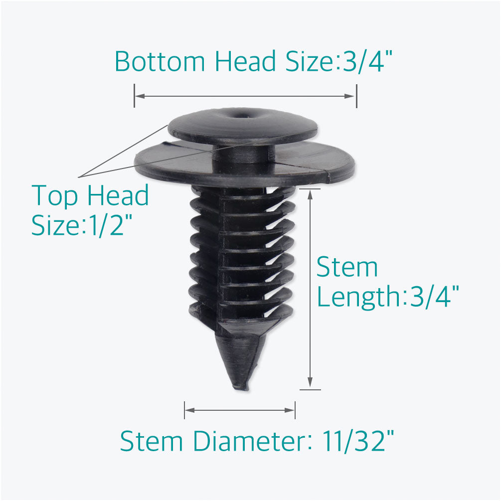 50 Pcs N805155-S Trim Panel Retainer Clips for Ford Lincoln Mercury - Lantee Online Store