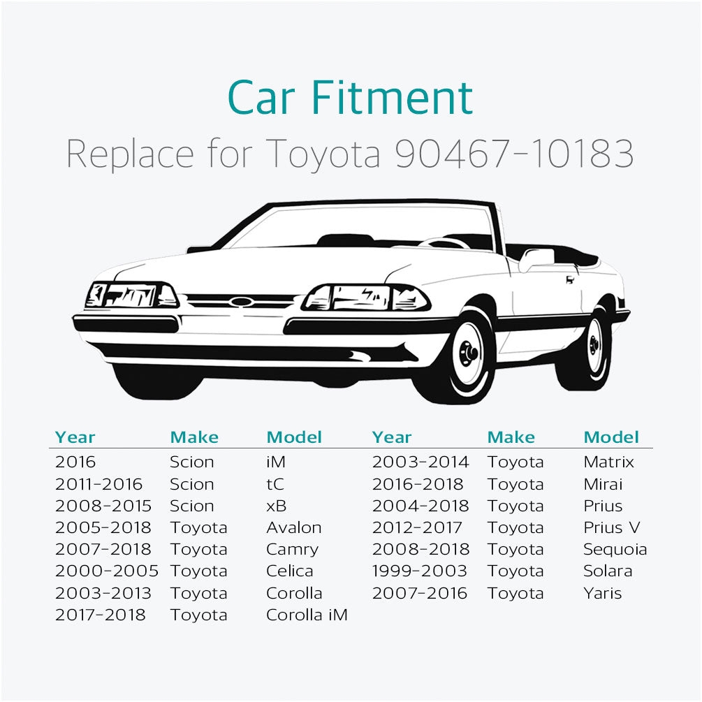 100 Front Fender Liner Retainer for Toyota 9046710183 & GM 88970767 - Lantee Online Store