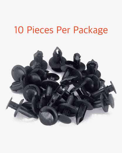 10 Pcs 8mm Universal Nylon Bumper Fastener Rivet Retainer Clips - Lantee