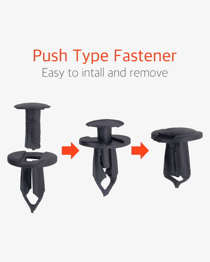 10 Pcs 8mm Universal Nylon Bumper Fastener Rivet Retainer Clips - Lantee