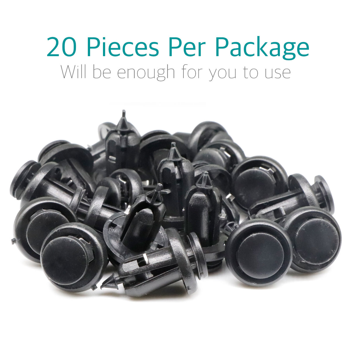 20 Pcs Bumper Retainer Clips w/ Metal Insert for Honda 91506-S9A-003 - Lantee