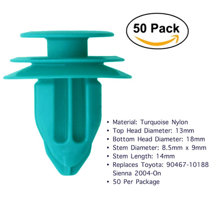 Lantee 50 Pcs Trim Panel Retainer Clips for Toyota 90467-10188 - Lantee Online Store