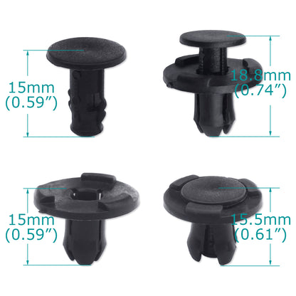 50 Pcs Cowl Bumper & Fender Liner Push-Type Clips for Nissan Infiniti - Lantee Online Store
