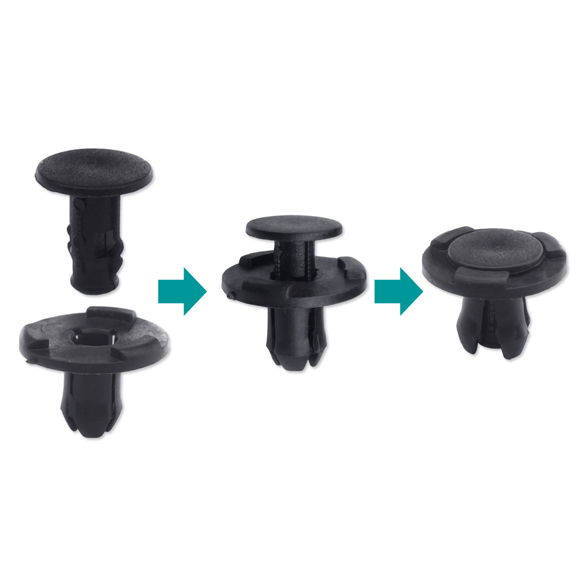 50 Pcs Cowl Bumper & Fender Liner Push-Type Clips for Nissan Infiniti - Lantee Online Store