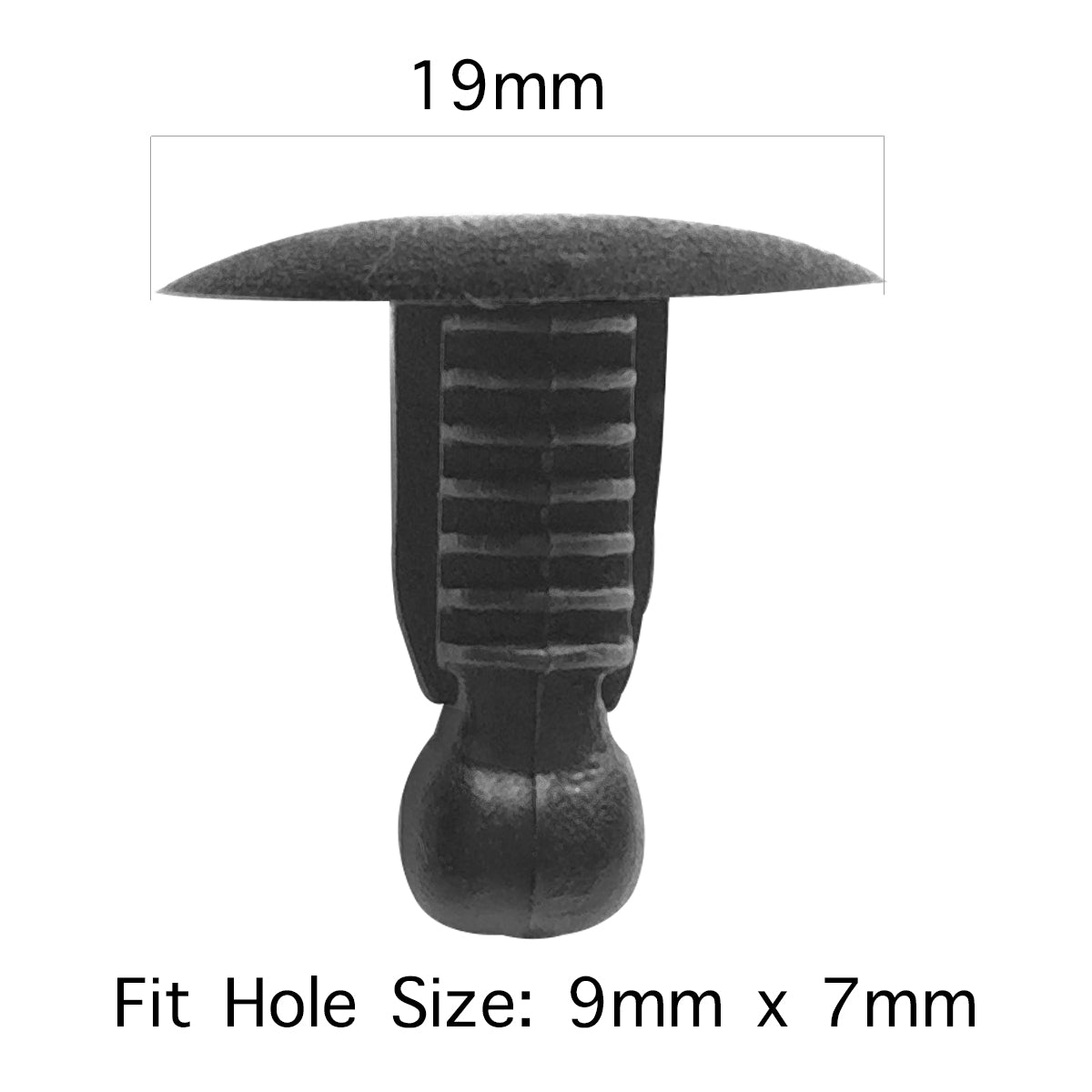 Car Clips - 100 Pieces Fastener Rivets Clips for 9mm x 7mm Hole - Lantee Online Store