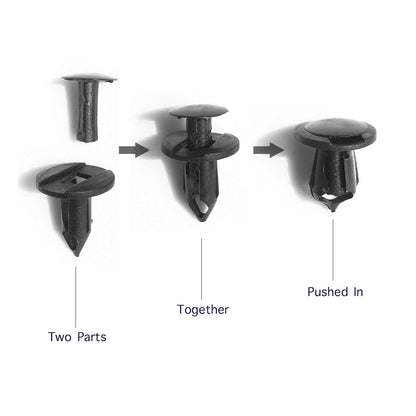 Lantee 50 Pcs 8mm Air Baffle to Under Carriage Push-Type Retainer Clips for GM 21030249 - Lantee Online Store