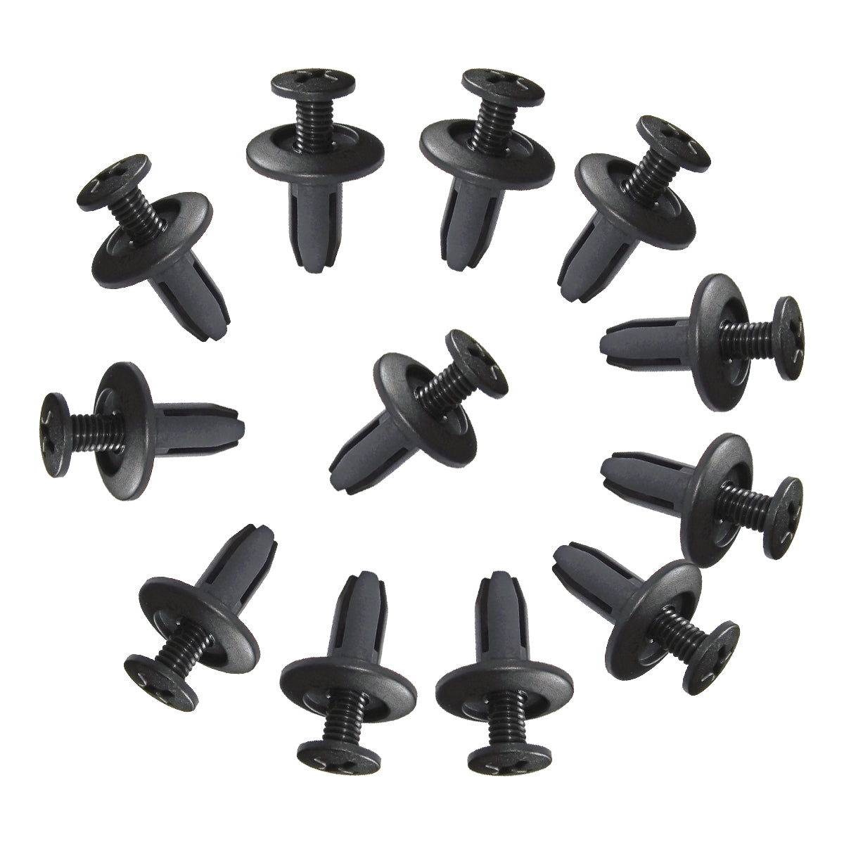 100 Pcs Car Fender Push in Type Rivets Fastener 15 x 12 x 6mm - Lantee Online Store