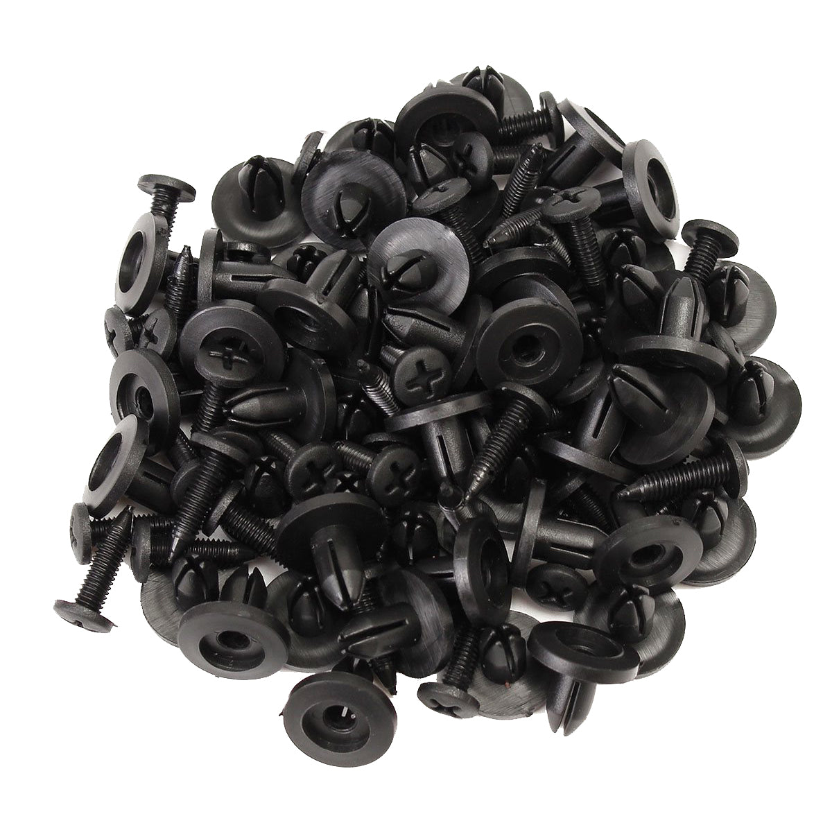 100 Pcs Car Fender Push in Type Rivets Fastener 15 x 12 x 6mm - Lantee Online Store