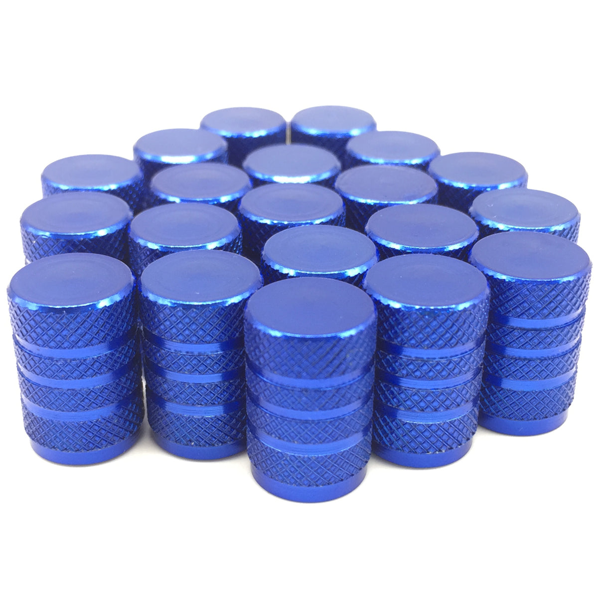 20 Pcs Blue Aluminium Tire Valve Stem Caps - Lantee Online Store