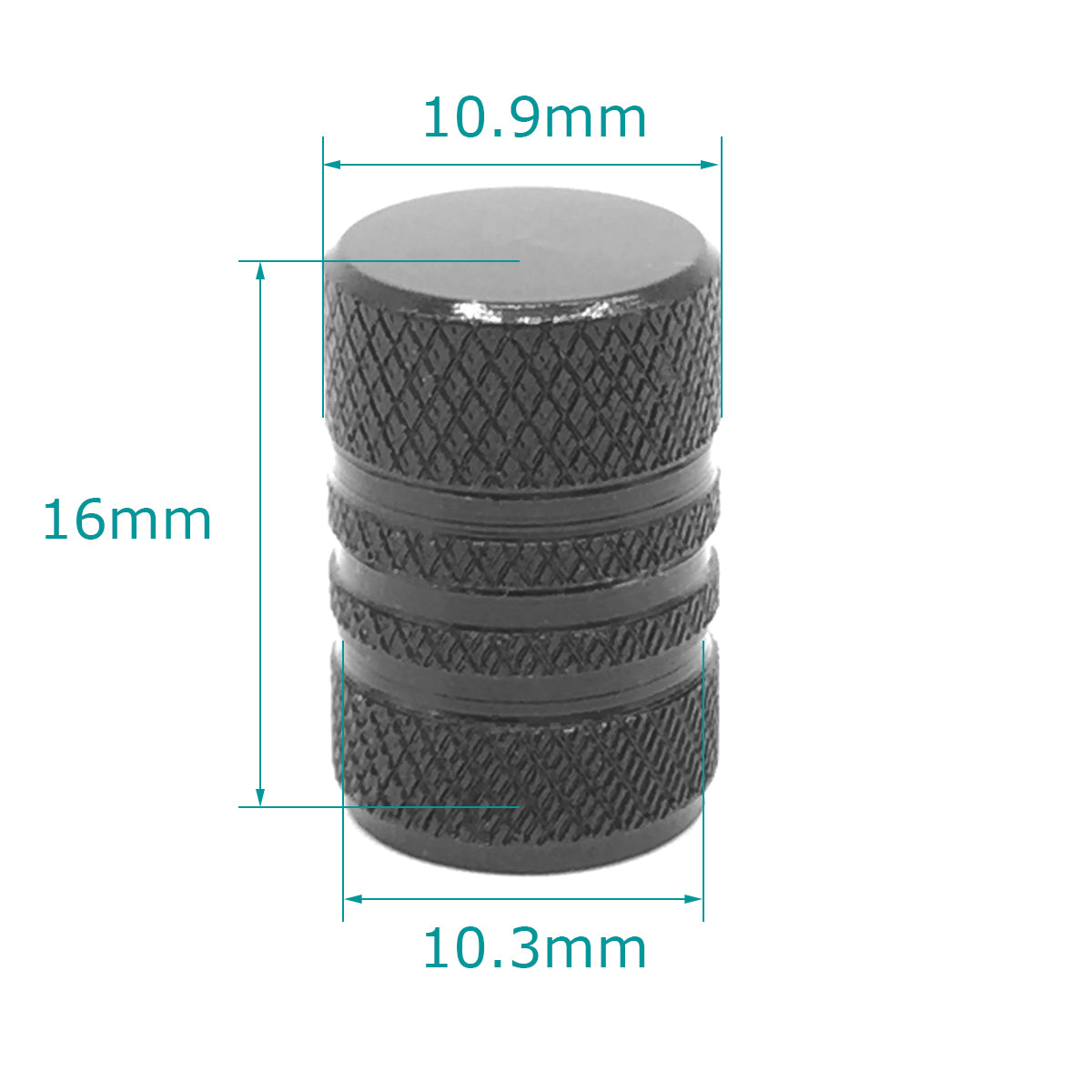 20 Pcs Black Aluminium Tire Valve Stem Caps - Lantee Online Store
